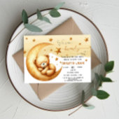 我々は良く待つことができる可愛いベビークマ赤ちゃんシャワー 招待状