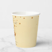 我々は良く待つことができる可愛いベビークマ赤ちゃんシャワー 紙コップ (左)