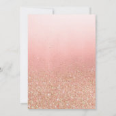 我々は良く待つことができる女の子テディベア赤ちゃんシャワー 招待状 (裏面)