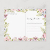 我々は良く待つことができる男の子テディベア赤ちゃんシャワー ポストカード (裏面)