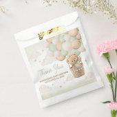 我々は良く待つことができる緑のクマ赤ちゃんシャワー フェイバーバッグ (封をした状態)