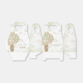 我々は良く待つことができる緑のクマ赤ちゃんシャワー フェイバーボックス (折り畳みなし)