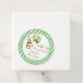 我々は良く待つことができる緑のテディベア赤ちゃんシャワー フェイバータグ (インサイチュ)