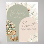 我々は良く待つことができる緑のベビーは甘い ポスター (正面)