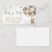 我々は良く待つことができる緑のボホーブックベビー エンクロージャーカード (正面/裏面)