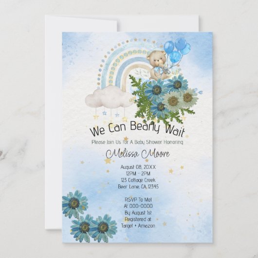 我々は虹ボホベアボーイを待つことができる 招待状 (正面)