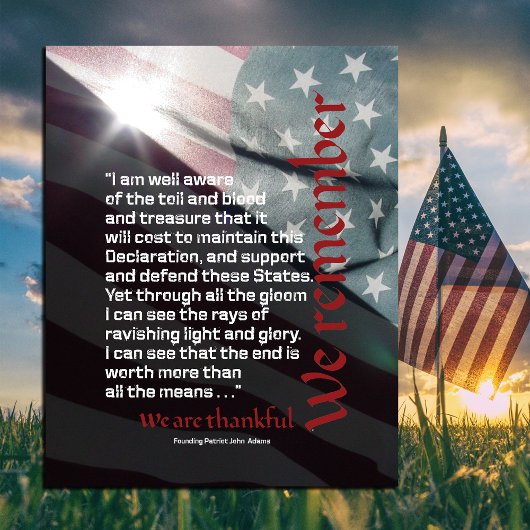 我々は覚えている、我々は感謝している ポスター