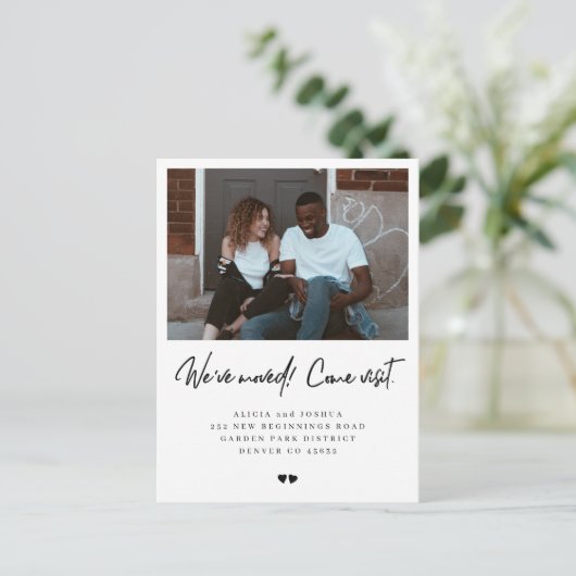 我々は訪問来写真の移モダン動を移動 案内ポストカード (スタンド正面)