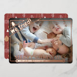 我々は試みた |おもしろいクリスマスフォトユーモア |ユニーク | 箔シーズンカード<br><div class="desc">試してみた！このコミカルなホリデーカードは、バラ金ゴールドフォイルのアクセント（または別の金属箔を選択することができる）と、あなたの名前と現在の年のための場所を持っている。あなたの最も良い、またはあなたの努力最高の、家族の写真（または任意のペットの写真）を追加して、あなたはすべては思いがけずユニーク、目を引くグリーティングと今年のクリスマスのカードの友達や家族とスワップ親愛。最高に幸せな休日！</div>