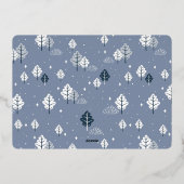 我々は試みた |おもしろいクリスマスフォトユーモア |ユニーク | 箔シーズンカード (裏面)