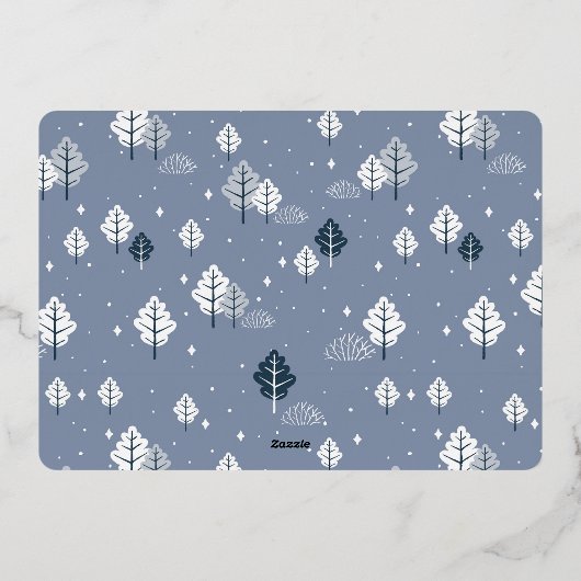 我々は試みた |おもしろいクリスマスフォトユーモア |ユニーク | 箔シーズンカード (裏面)