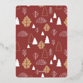 我々は試みた |クリスマスおもしろい。 |フルフォト |ポートレート 箔シーズンカード (裏面)