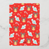 我々は試みた |クリスマスおもしろい。 |フルフォト |ポートレート 箔シーズンカード (裏面)