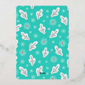 我々は試みた |クリスマスおもしろい。 |フルフォト |ポートレート 箔シーズンカード (裏面)