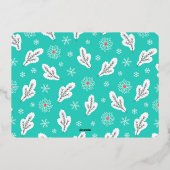 我々は試みた |クリスマスおもしろい。 |横向き写真かわいい 箔シーズンカード (裏面)