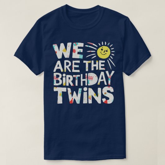 我々は誕生日の双子 Tシャツ (デザイン正面)
