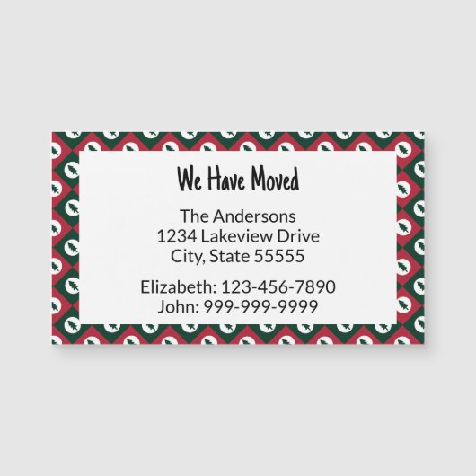 我々は赤い緑のクリスマスツリーパターンを移動した (正面)