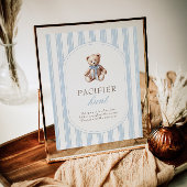 我々は赤ちゃんシャワーおしゃぶり狩り標識を待つことができる ポスター