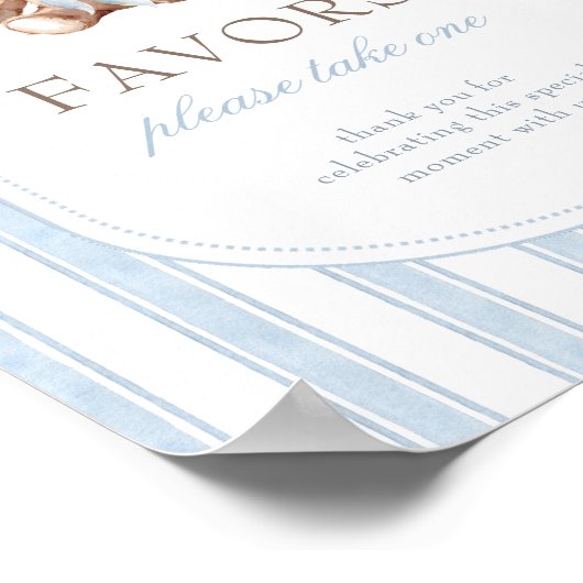 我々は赤ちゃんシャワーの好意サインを待つことができる ポスター (角)