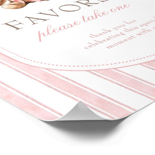 我々は赤ちゃんシャワーの好意サインを待つことができる ポスター (角)