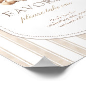 我々は赤ちゃんシャワーの好意サインを待つことができる ポスター (角)