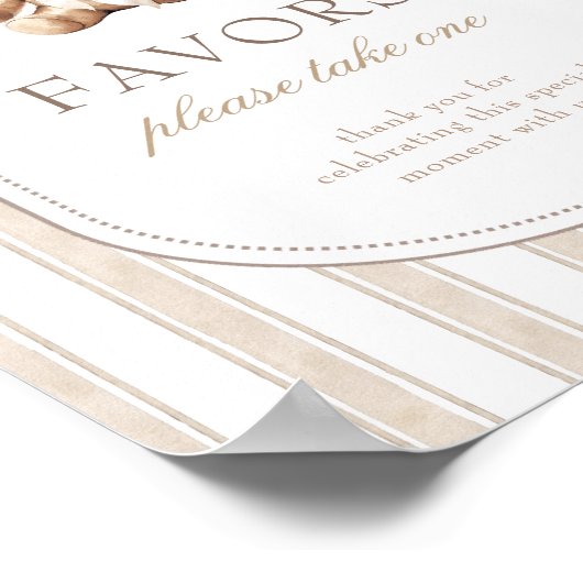 我々は赤ちゃんシャワーの好意サインを待つことができる ポスター (角)