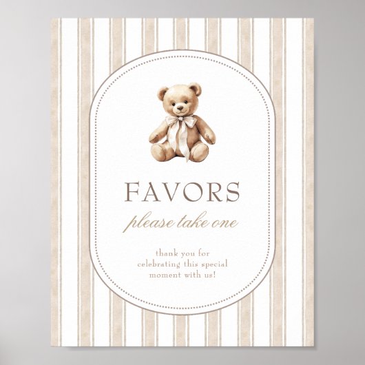 我々は赤ちゃんシャワーの好意サインを待つことができる ポスター (正面)