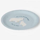 我々は赤ちゃんシャワーを待つことができる紙プレート ペーパープレート (アングル)