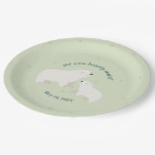 我々は赤ちゃんシャワーを待つことができる紙プレート ペーパープレート (アングル)