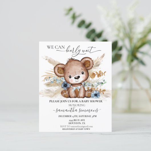 我々は赤ちゃんシャワーを待つことができるBoho Blue (スタンド正面)