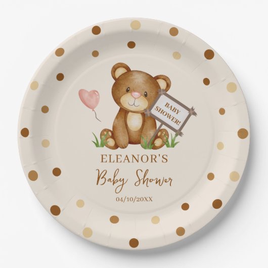 我々は赤ちゃんシャワーを心待ちできる紙プレート ペーパープレート (正面)