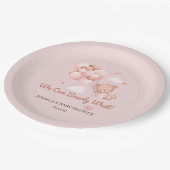 我々は赤ちゃんシャワーを心待ちできる紙プレート ペーパープレート (アングル)