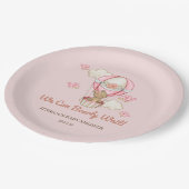 我々は赤ちゃんシャワーを心待ちできる紙プレート ペーパープレート (アングル)