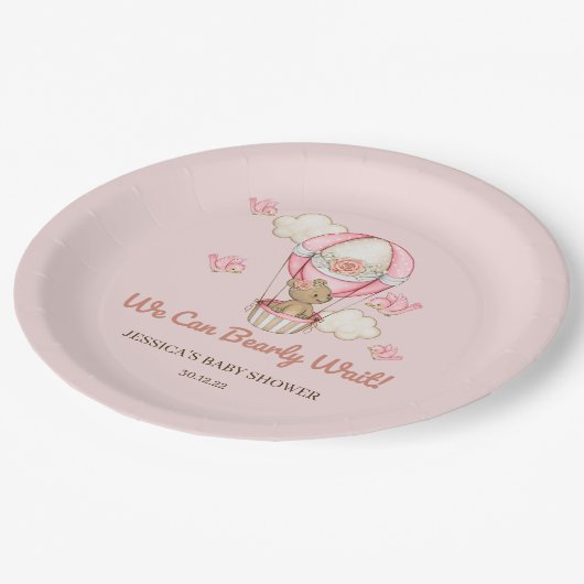 我々は赤ちゃんシャワーを心待ちできる紙プレート ペーパープレート (アングル)
