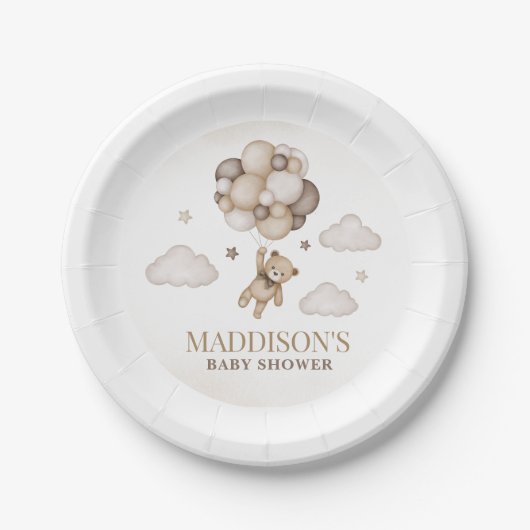 我々は赤ちゃんシャワーを心待ちできる紙プレート ペーパープレート (正面)