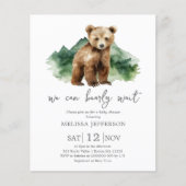 我々は赤ちゃんシャワー予算招待状を待つ (正面)