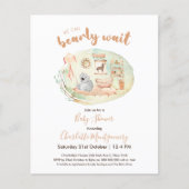 我々は赤ちゃんシャワー予算招待状を待つ (正面)