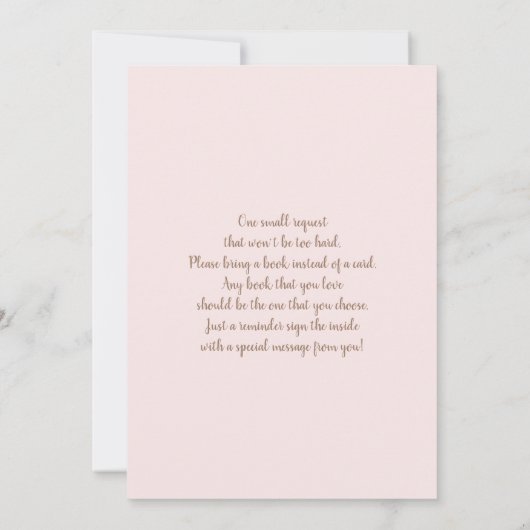 我々は赤ちゃんシャワー女の子の招待状を待つことができる 招待状 (裏面)