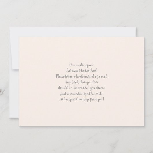 我々は赤ちゃんシャワー女の子の招待状を待つことができる 招待状 (裏面)