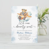 我々は赤ちゃんシャワー少年招待状を心待ちできる 招待状 (スタンド正面)