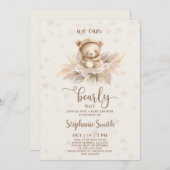 我々は赤ちゃんシャワー招待状を待つ 招待状 (正面/裏面)