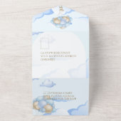 我々は赤ちゃんシャワー招待状を心待ちできる オールインワン招待状 (外側)