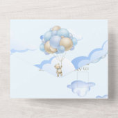 我々は赤ちゃんシャワー招待状を心待ちできる オールインワン招待状 (裏面)