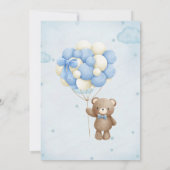 我々は赤ちゃんシャワー招待状を心待ちできる 招待状 (裏面)