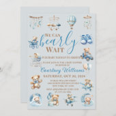我々は赤ちゃんシャワー招待状を心待ちできる 招待状 (正面/裏面)