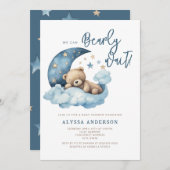 我々は赤ちゃんシャワー招待状を心待ちできる 招待状 (正面/裏面)