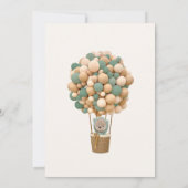 我々は赤ちゃんシャワー招待状を心待ちできる 招待状 (裏面)