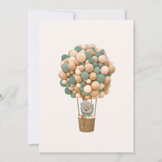 我々は赤ちゃんシャワー招待状を心待ちできる 招待状 (裏面)