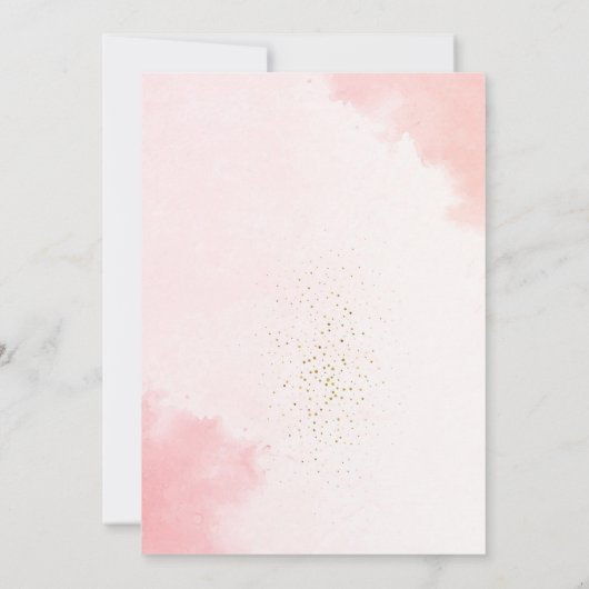 我々は赤ちゃんシャワー招待状を心待ちできる 招待状 (裏面)