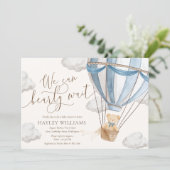 我々は赤ちゃんシャワー招待状を心待ちできる 招待状 (スタンド正面)